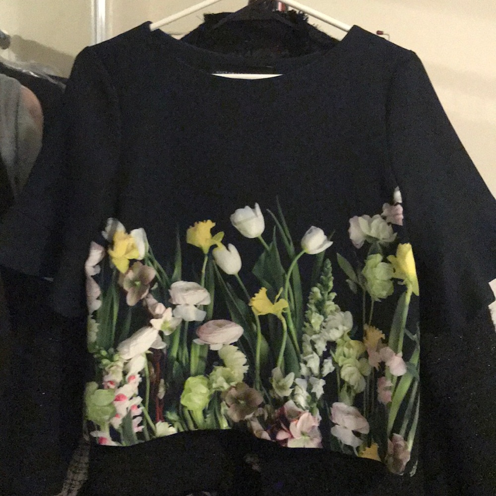 Victoria Beckham x target floral top - Sz xs